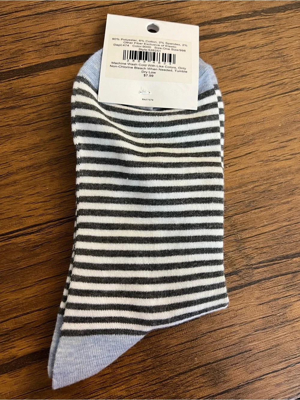 NWT LOFT Striped Penguin Crew Socks- OS